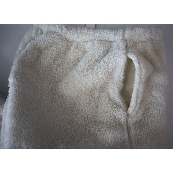 GAPBody 810227-00 Women's Sz XL Ivory Cozy Sherpa Chino Pants - Picture 6 of 13